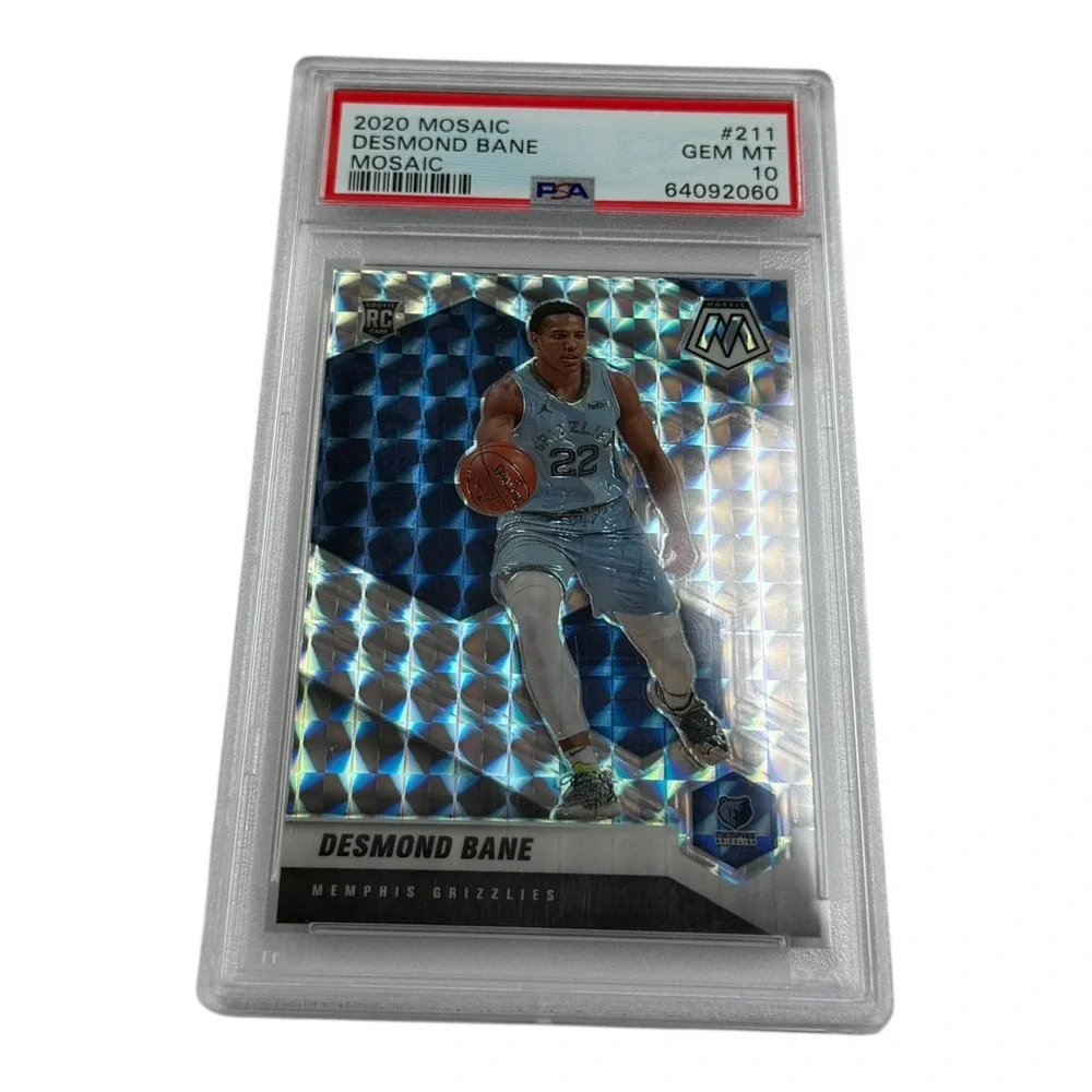 2020 Panini Mosaic Desmond Bane Rookie #211 PSA 10 Gem Mint Memphis Grizzlies